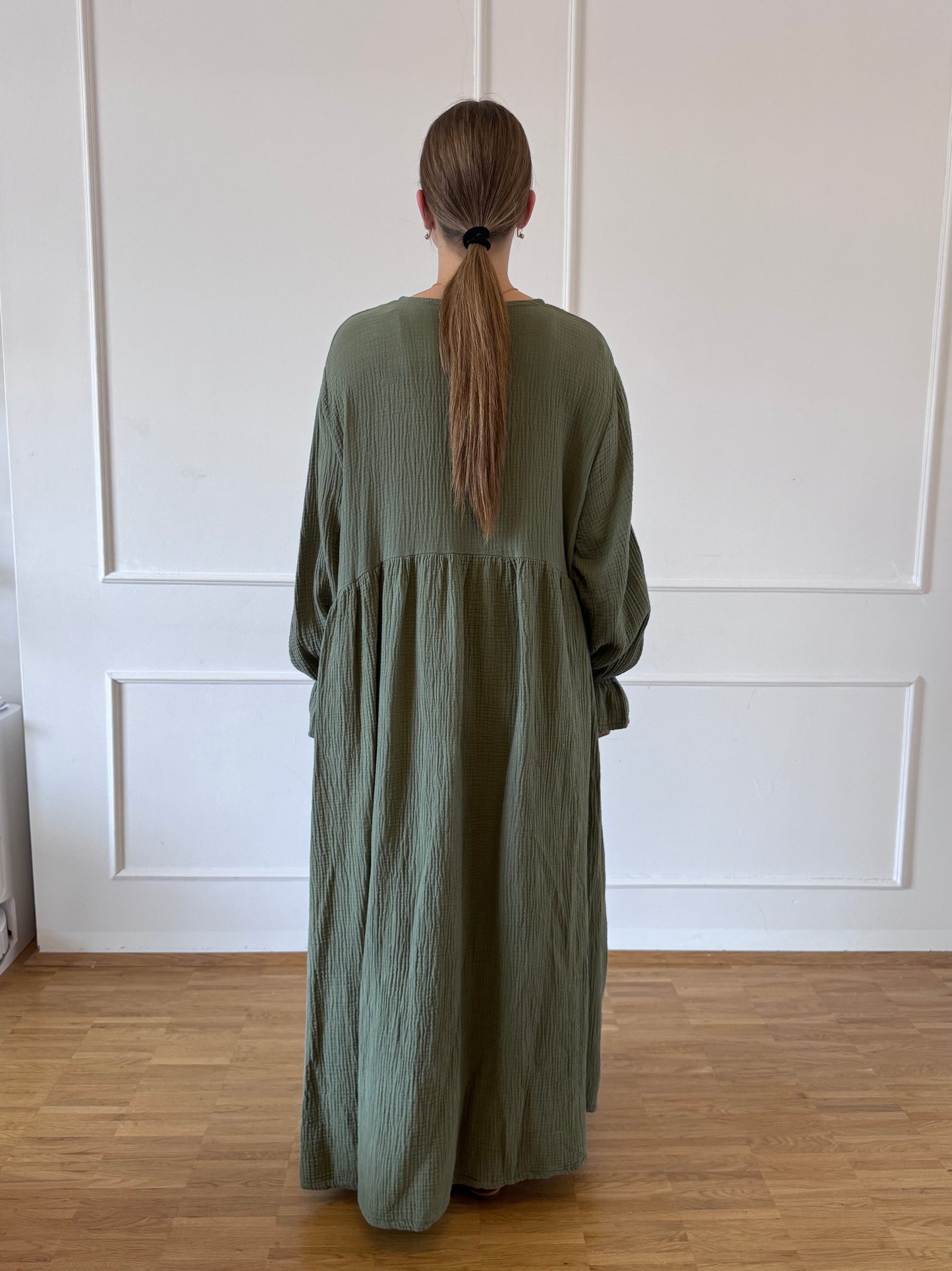 Musselin-Abaya mit Stillfunktion