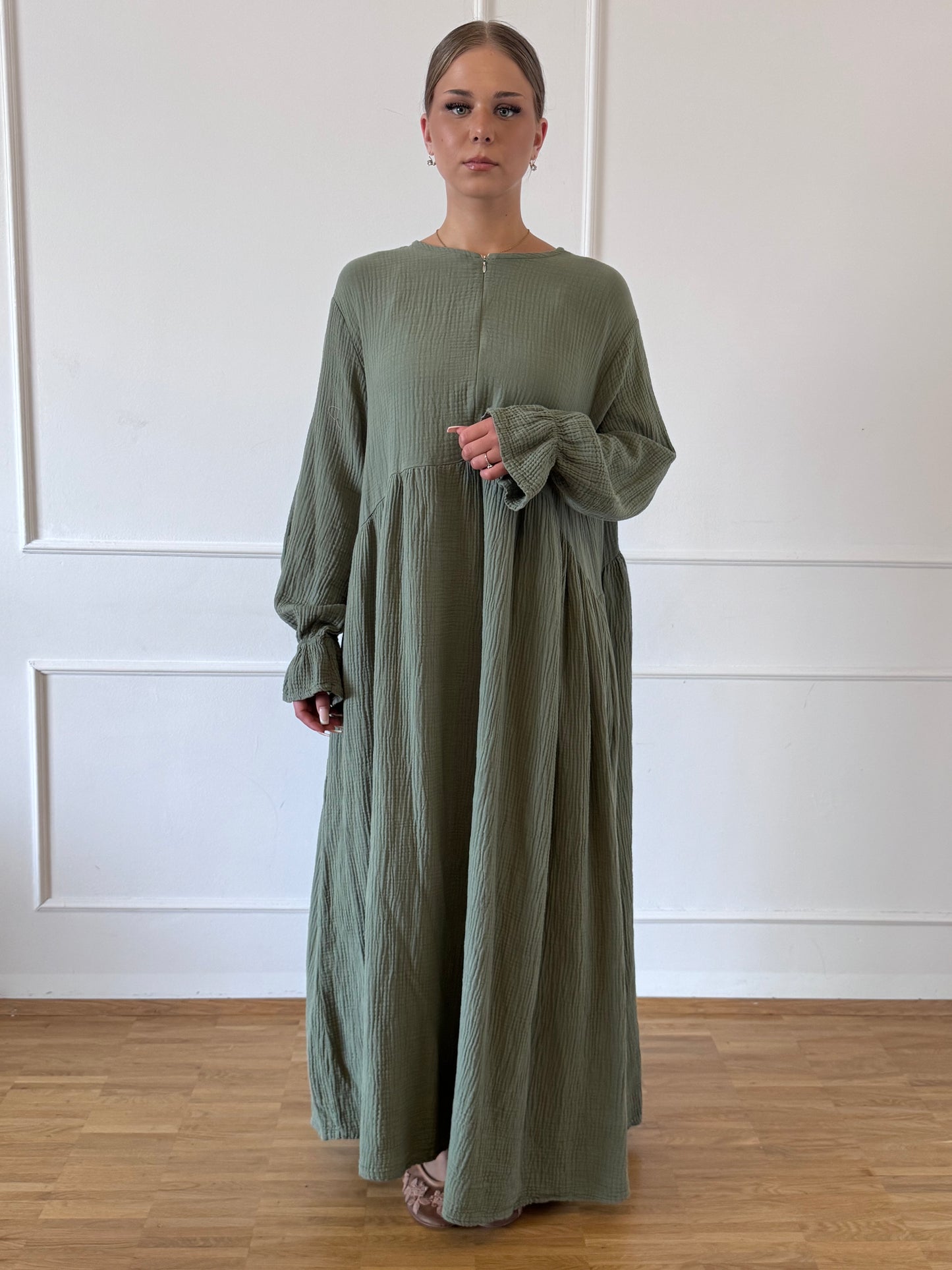 Musselin-Abaya mit Stillfunktion