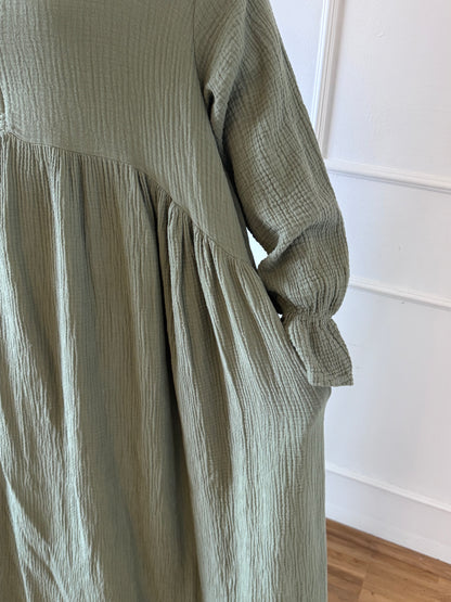 Musselin-Abaya mit Stillfunktion