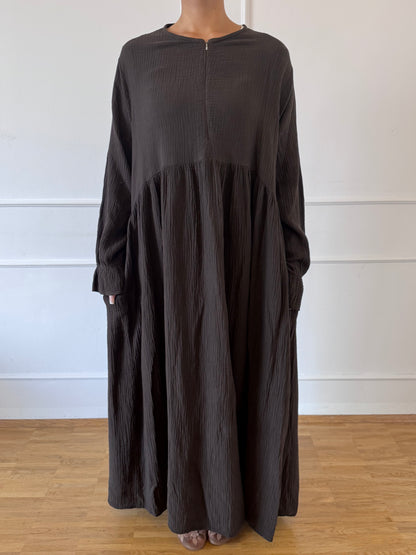 Musselin-Abaya mit Stillfunktion