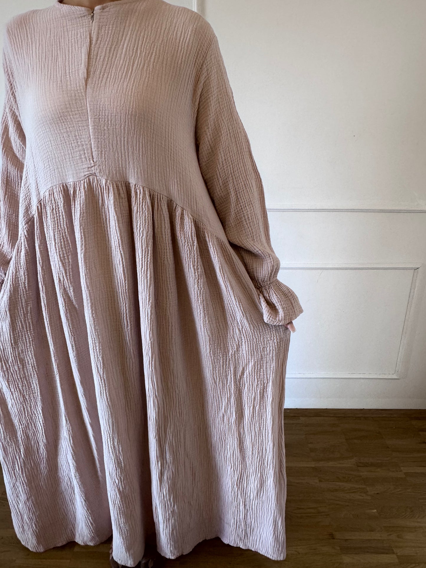 Musselin-Abaya mit Stillfunktion