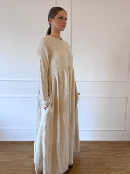 Musselin-Abaya mit Stillfunktion