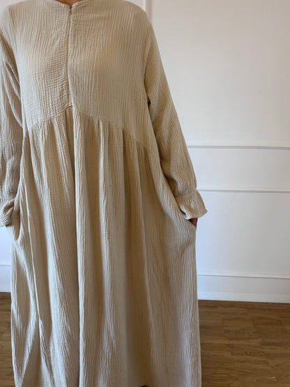 Musselin-Abaya mit Stillfunktion
