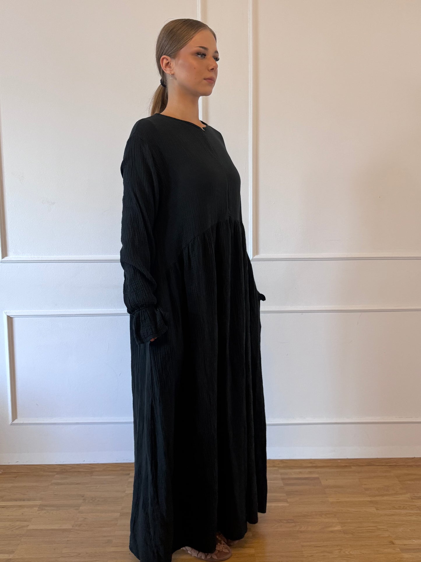 Musselin-Abaya mit Stillfunktion