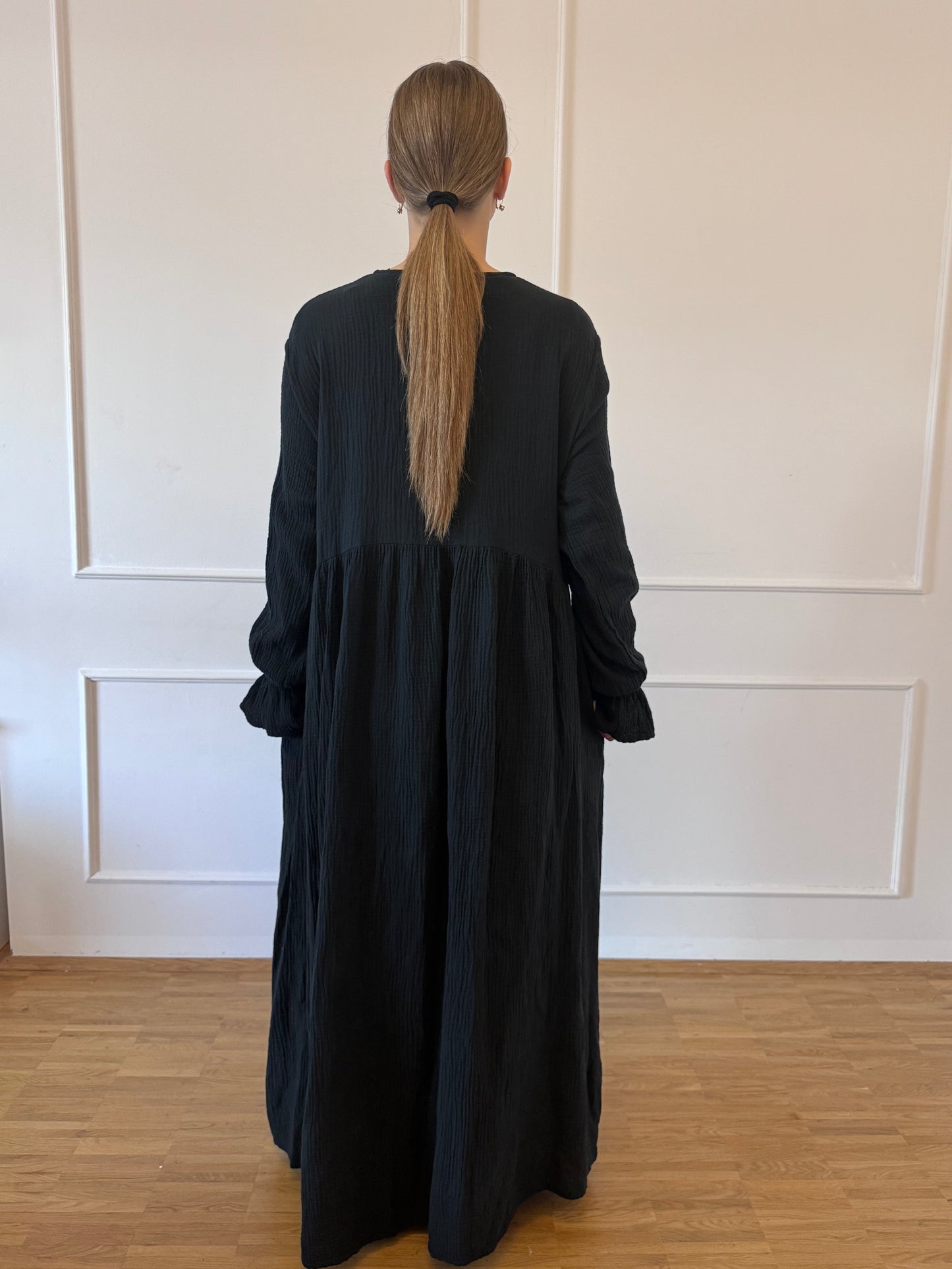 Musselin-Abaya mit Stillfunktion